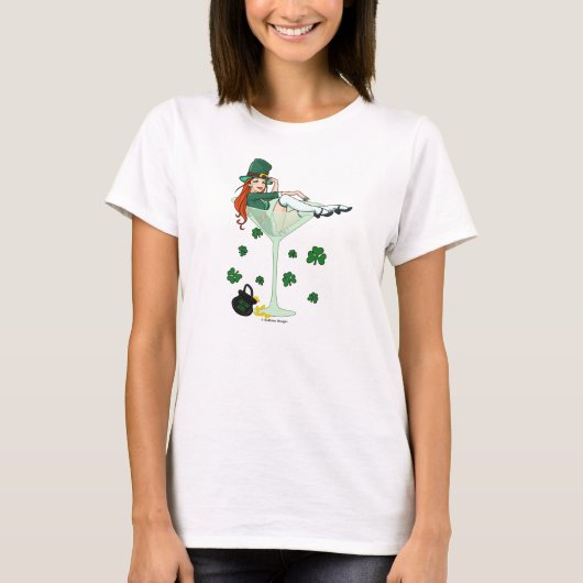 Irish Girl Martini T-shirt (Voorkant)