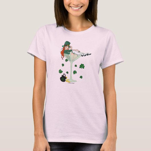 Irish Girl Martini T-shirt (Voorkant)