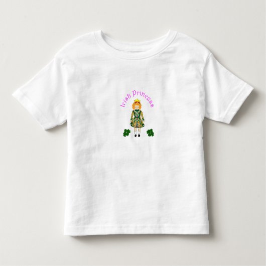 Irish Girl Peuter Princess Shirt (Voorkant)