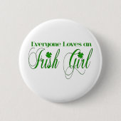 Irish Girl Ronde Button 5,7 Cm (Voorkant)