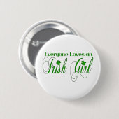 Irish Girl Ronde Button 5,7 Cm (Voorkant /achterkant)