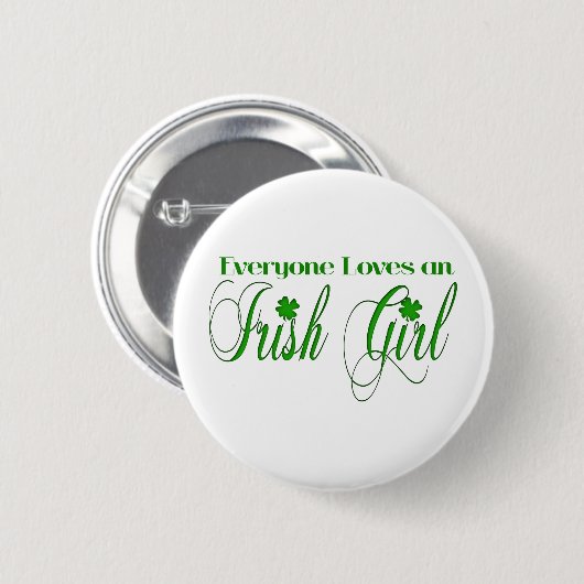 Irish Girl Ronde Button 5,7 Cm (Voorkant /achterkant)