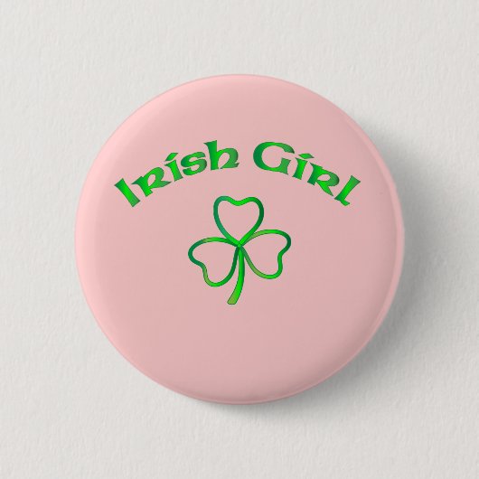 Irish Girl Ronde Button 5,7 Cm (Voorkant)