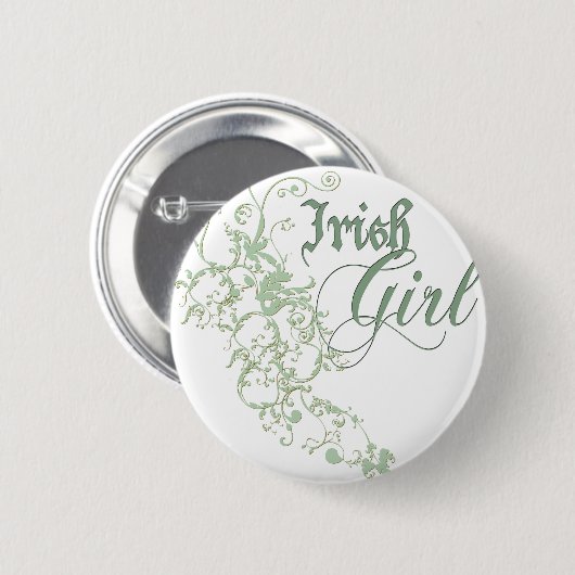 Irish Girl Ronde Button 5,7 Cm (Voorkant /achterkant)