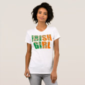 Irish Girl St Patricks Day T-shirt (Voorkant volledig)