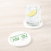 Irish Girl Zandsteen Onderzetter (Zijkant)