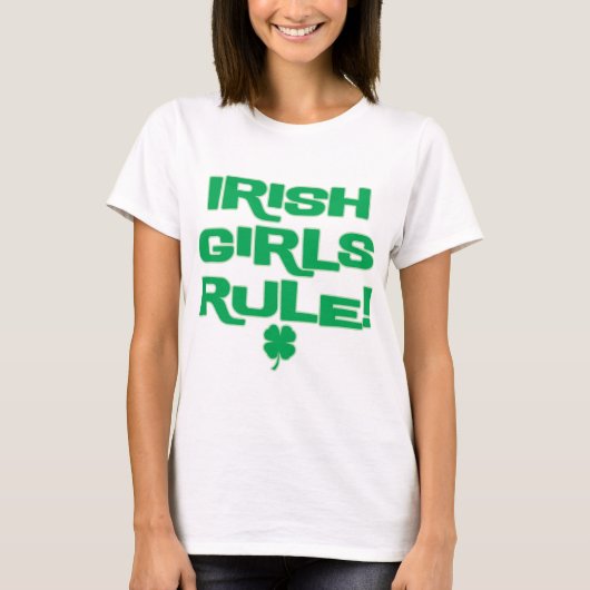 IRISH GIRLS RULE! T-SHIRT (Voorkant)