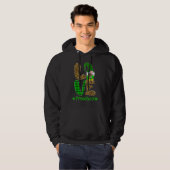 Irish Gnome Love Preschool Teacher Leopard St Patr Hoodie (Voorkant volledig)