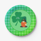 Irish Gnome Shamrock St Patrick's Papieren Bordje (Voorkant)