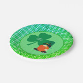 Irish Gnome Shamrock St Patrick's Papieren Bordje (Gekanteld)