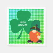 Irish Gnome Shamrock St Patricks Standard Cocktail Servet (Voorkant)
