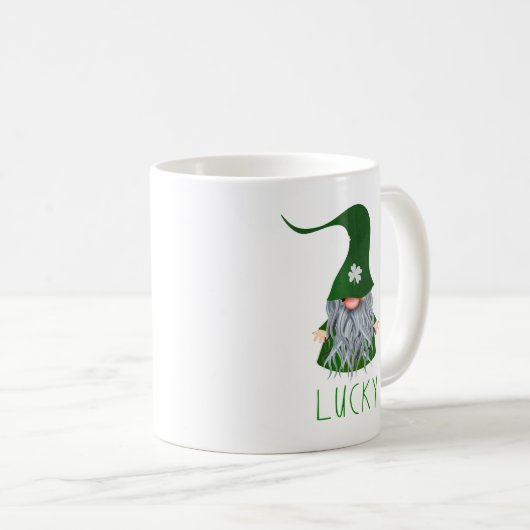 Irish Gnome St Patrick's Day Lucky Mok (Voorkant rechts)