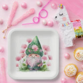 Irish Gnome St. Patrick's Day Party Papieren Bordje (Feest)