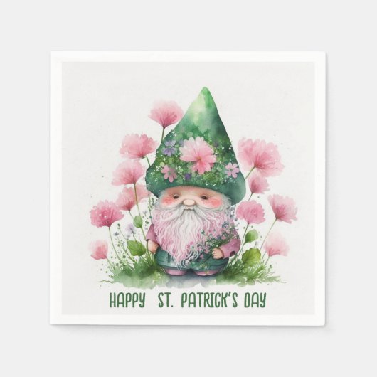 Irish Gnome St. Patrick's Day Servet (Voorkant)