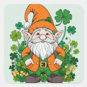 Irish Gnome Vierkante Sticker (Voorkant)