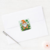 Irish Gnome Vierkante Sticker (Envelop)
