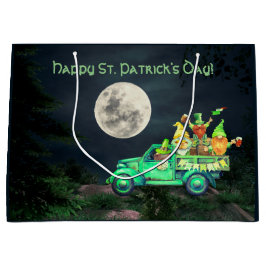 Irish Gnomes and Full Moon St. Patrick's Day Groot Cadeauzakje