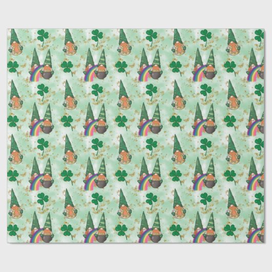 Irish Gnomes Cadeaupapier (Vlak)