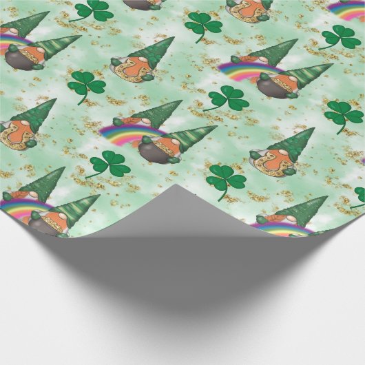Irish Gnomes Cadeaupapier (Hoek)
