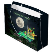 Irish Gnomes en Full Moon Happy Birthday Groot Cadeauzakje (Achterkant Gekanteld)
