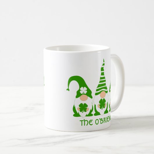 Irish Gnomes Personalized Koffiemok (Voorkant rechts)