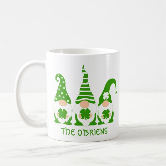 Irish Gnomes Personalized Koffiemok (Links)