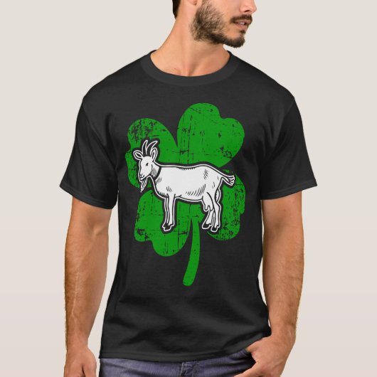 Irish Goat St. Patrick's Day Groen cadeau T-shirt (Voorkant)