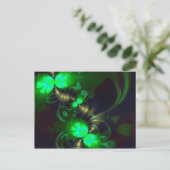 Irish Goblin - Emerald and Gold Ribbons Briefkaart (Staand voorkant)
