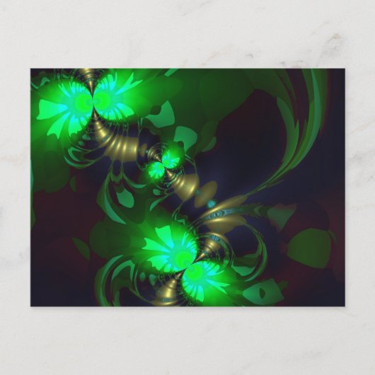 Irish Goblin - Emerald and Gold Ribbons Briefkaart (Voorkant)