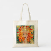 Irish Goddess Eire Fiery Redhead Ginger Fire Queen Tote Bag (Achterkant)