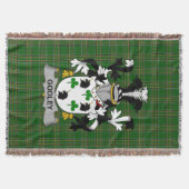 Irish Godley Coat of Arms Family Crest Ireland Deken (Voorkant)