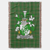 Irish Gogarty Coat of Arms Family Crest Ireland Deken (Voorkant Verticaal)