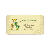 Irish Gold Monogram A-label Etiket (Voorkant)
