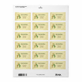 Irish Gold Monogram A-label Etiket (Full Sheet)