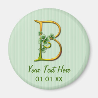 Irish Gold Monogram B Magneet