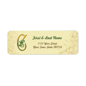 Irish Gold Monogram C-label Etiket (Voorkant)