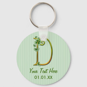 Irish Gold Monogram D - Aanpassen Sleutelhanger