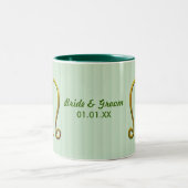 Irish Gold Monogram M Tweekleurige Koffiemok (Center)