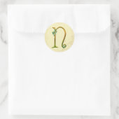 Irish Gold Monogram N Ronde Sticker (Tas)