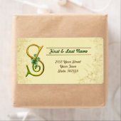 Irish Gold Monogram S-label Etiket (Insitu)