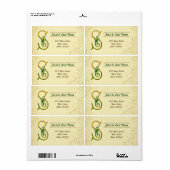 Irish Gold Monogram S-label Etiket (Full Sheet)