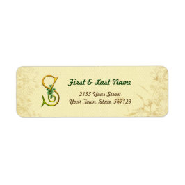 Irish Gold Monogram S-label Etiket