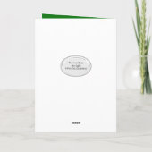 Irish Golden Retriever met Shamrocks Feestdagen Kaart (Achterkant)