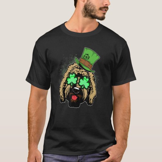 Irish Goldendoodle Doodle Dog   St Patricks Day Pe T-shirt (Voorkant)