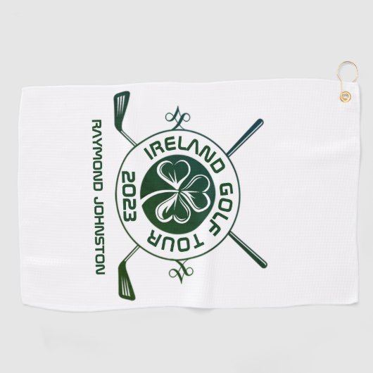 Irish Golf Ireland Golf Tour Golfhanddoek (Horizontaal)