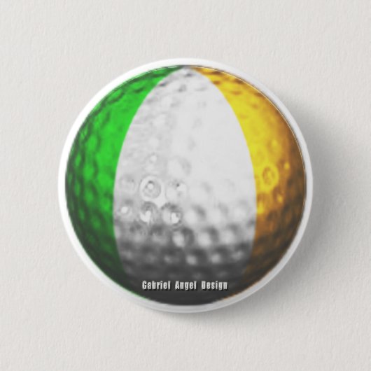 Irish Golf Ronde Button 5,7 Cm (Voorkant)