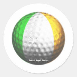 Irish Golf Ronde Sticker
