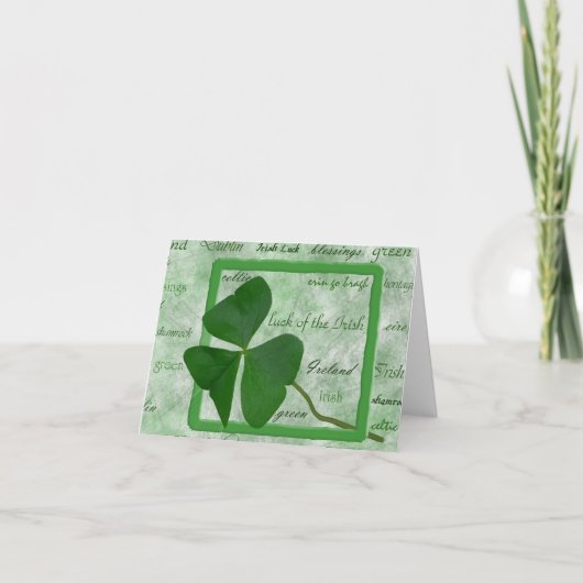 Irish Good Luck Kaart (Voorkant)