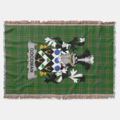 Irish Goodman Coat of Arms Family Crest Ireland Deken (Voorkant)