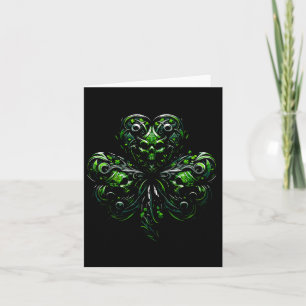 Irish Gothic Shamrock Skull St Patricks Day Gothic Kaart